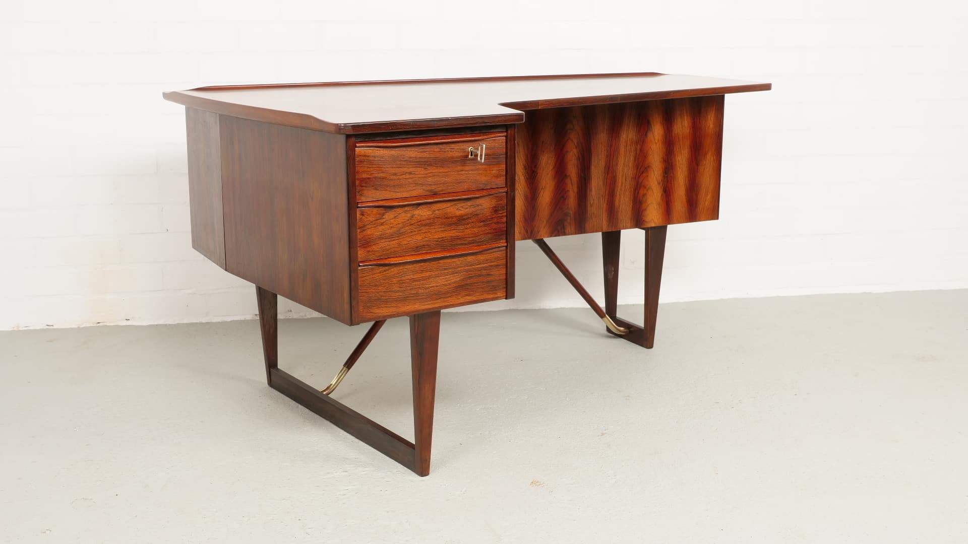 Bureau 8216 Boomerang 8217 Peter Lvig Nielsen Bois de rose 1970 8217 S