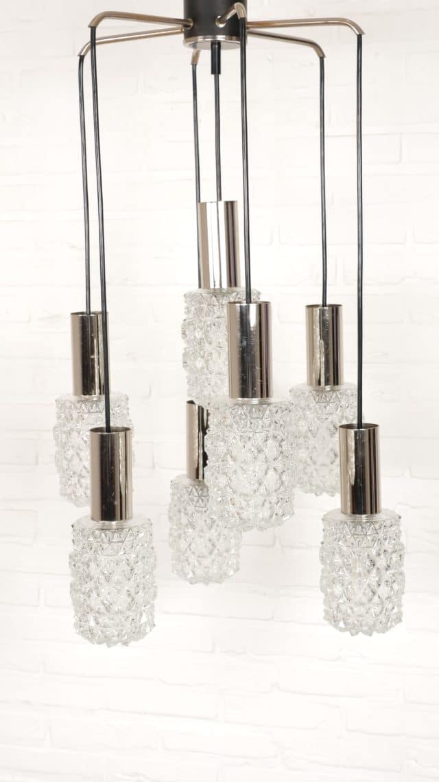 Lampe à cascade vintage 1970