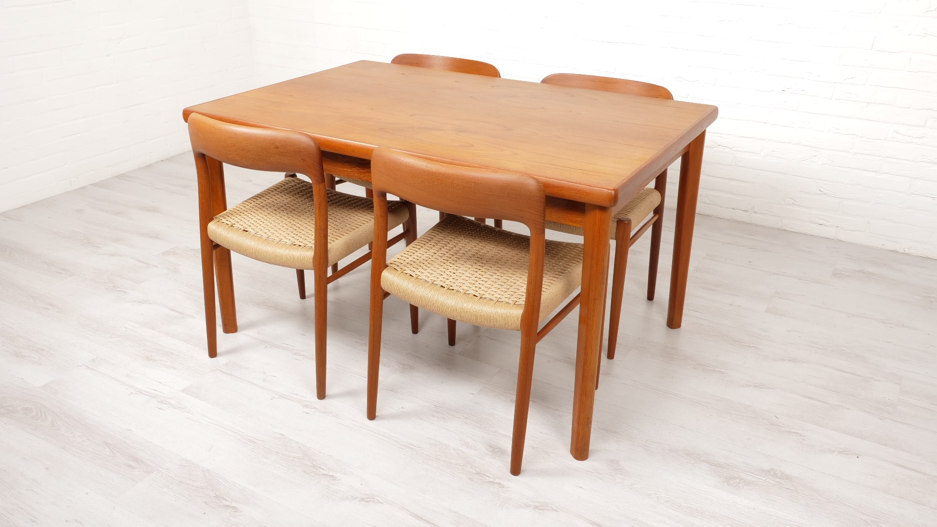 Vintage Dining Table Extendable Teak 1960s