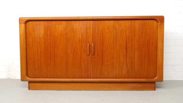 Vintage Sideboard Dyrlund 1960s Tambour doors
