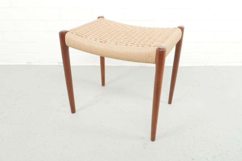 Ottoman Niels Otto Moller Model 80a Rosewood New Danish Papercord
