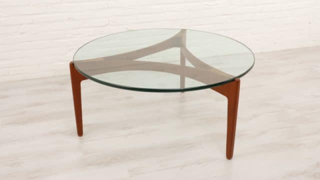 Table basse Design danois Sven Ellekaer Teck 1960s