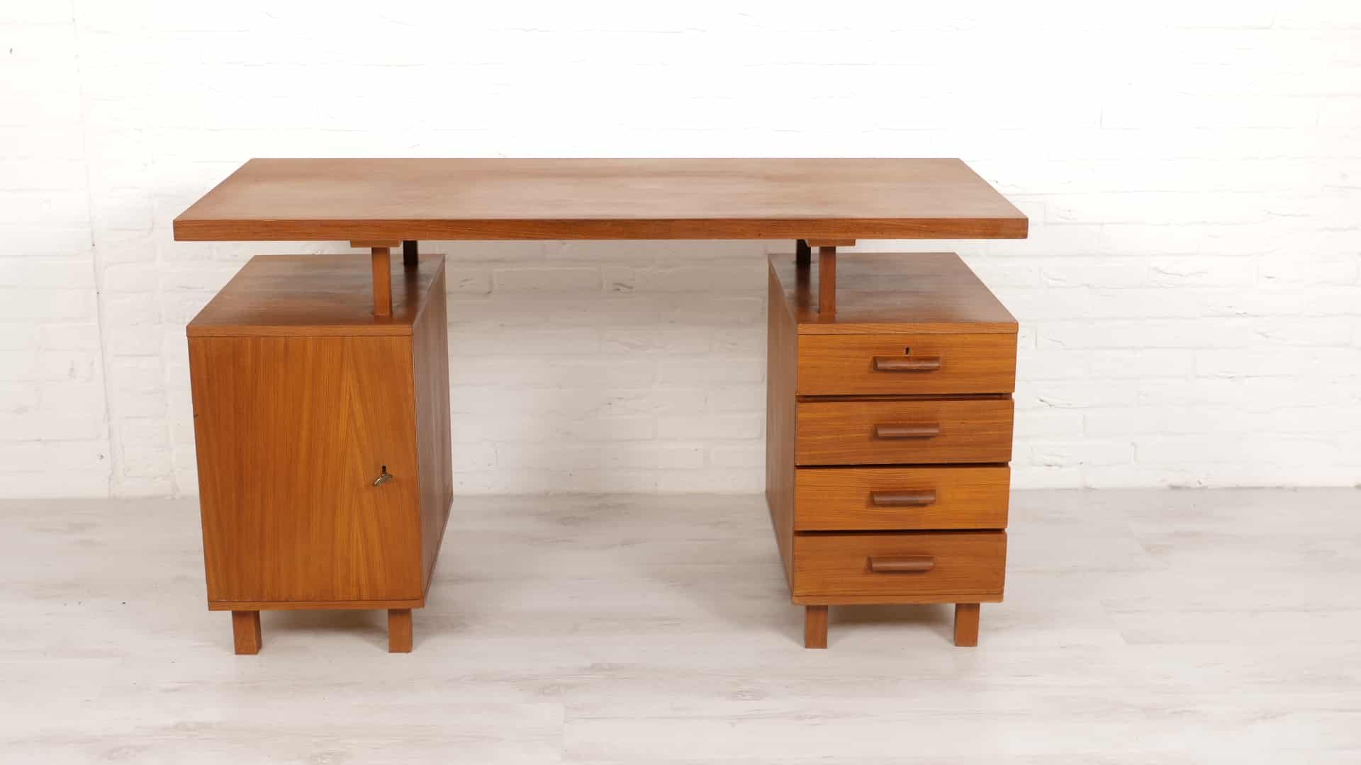 Bureau Teck Réglable Mid Century 1960 8217 S