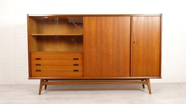Highboard Serving Cupboard Teak 1960s