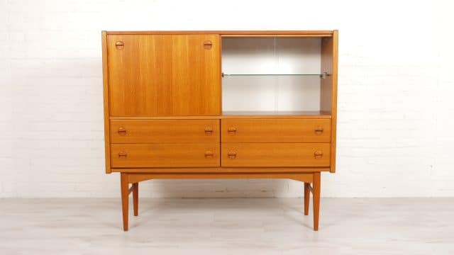 Vintage Bar Cabinet Lighting Teak Bar Years 8217 60s