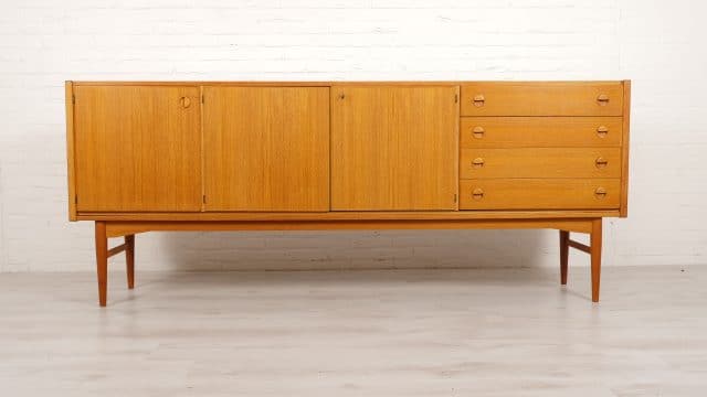 Vintage Sideboard Teak Mid Century Modern 202 Cm