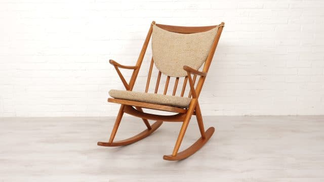 Vintage Rocking Chair Danish Design Bramin Frank Reenskaug Teak