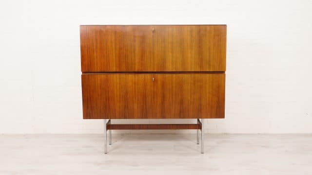 Vintage Cupboard Mid Century Modern Rosewood 130 Cm