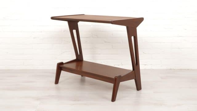 Vintage Teak Side Table Audio Furniture Sidetable Plant Table