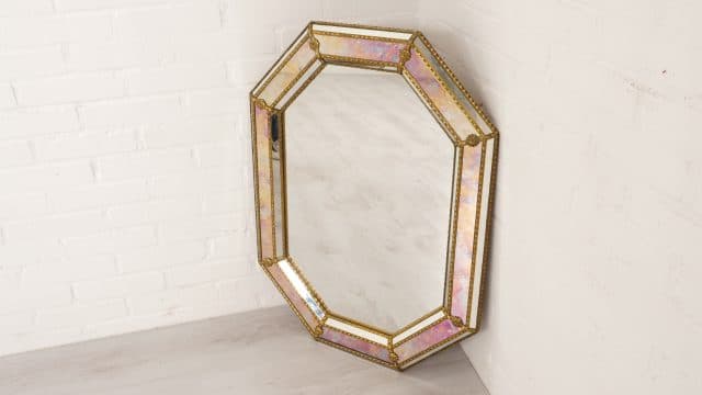 Miroir espagnol Trapèze Laiton