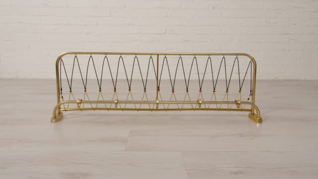 Vintage Coat Rack Brass Black Gold 78 Cm