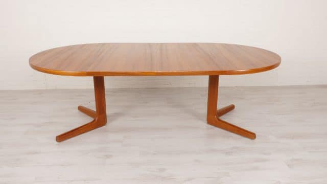 Vintage Extendable Dining Table C J Rosengaarden Teak Danish 221 cm