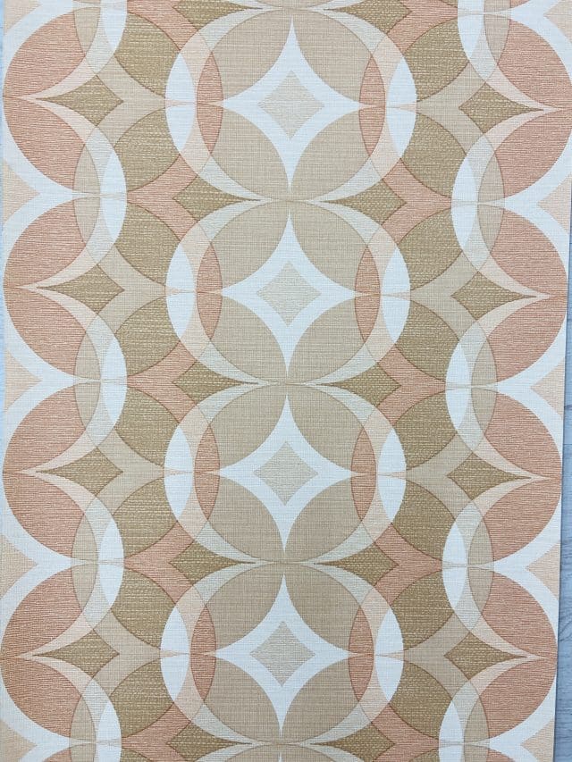 Vintage Wallpaper Pink Retro 5 Rolls