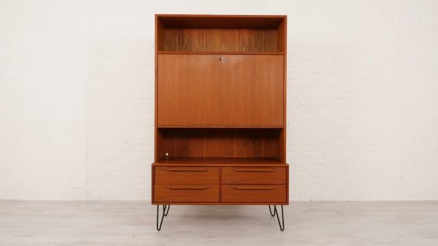 Vintage Highboard Bar cabinet Teak Heinrich Riestenpatt