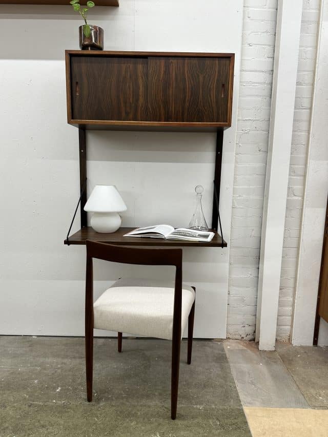 Vintage Wall System Poul Cadovius Rosewood Desk