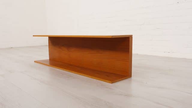 Vintage Bookshelf Wall Shelf Walter Wirz Wilhem Renz 100 Cm