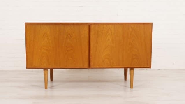Vintage Danish Sideboard TV Furniture Omann Jun 120 Cm