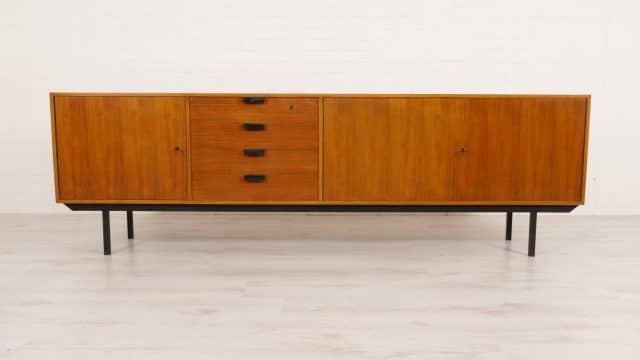 Vintage Sideboard Walnut Vintage Cabinet 240 Cm