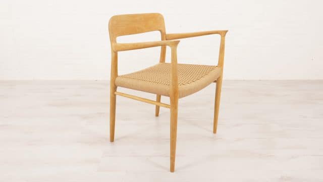 2 X Niels Otto Moller Dining Chairs Model 56 Oak Restored