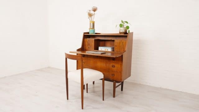 Vintage Secretaire Rosewood 95 Cm