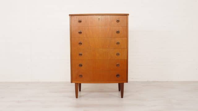 Vintage Chest of Drawers Kai Kristiansen 6 Drawers Danish Design