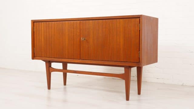 Vintage Sideboard Fluted Doors 120 Cm