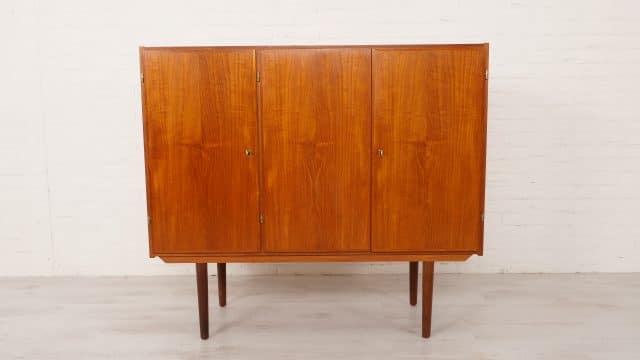Vintage Highboard Serving Cupboard Teak
