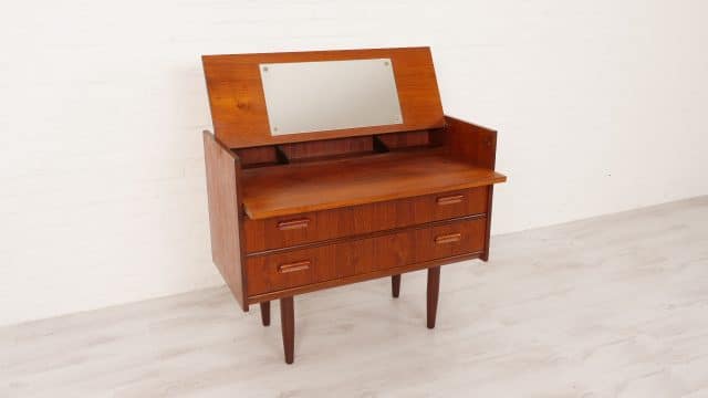 Coiffeuse vintage Commode à tiroirs avec miroir