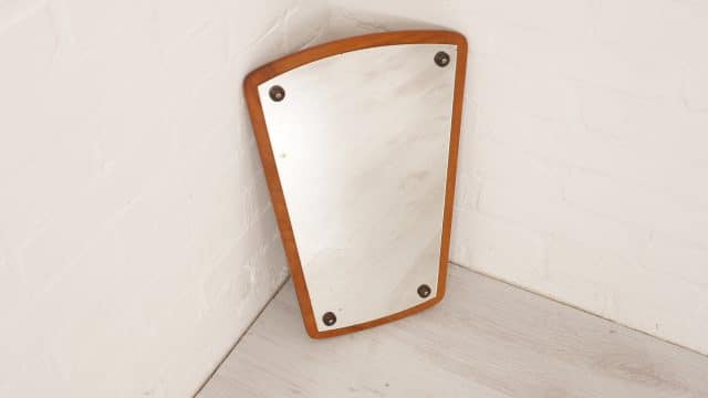 Vintage Mirror Teak 44 Cm