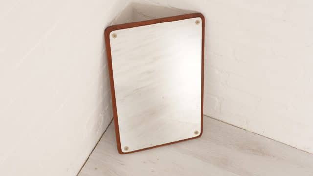 Vintage Mirror Teak 48 Cm
