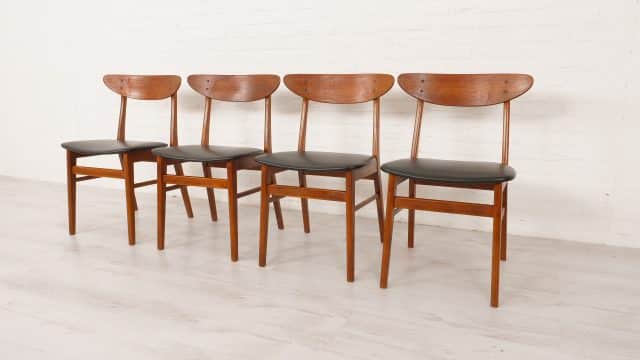 4 X Chaise de salle à manger Farstrup Upholstery of Choice