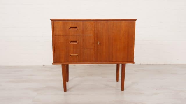 Armoire danoise vintage 3 tiroirs Teck
