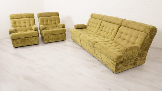 Vintage Sofa Set Elements Sofa Modular Green