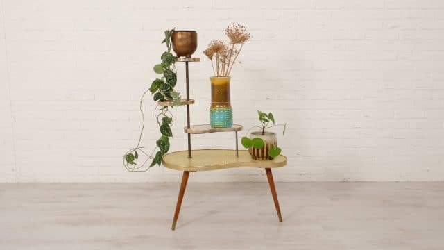 Vintage Plant Table Etagre 4 Layer 1970s
