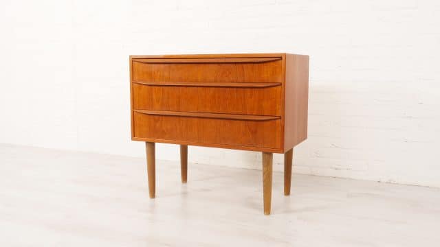 Vintage Sideboard Japandi Glass Sliding Door 160 Cm