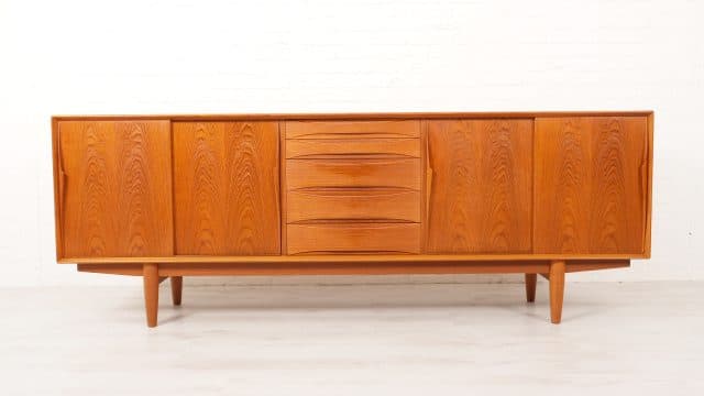 Buffet Vintage Teck Arne Vodder Dyrlund 220 Cm