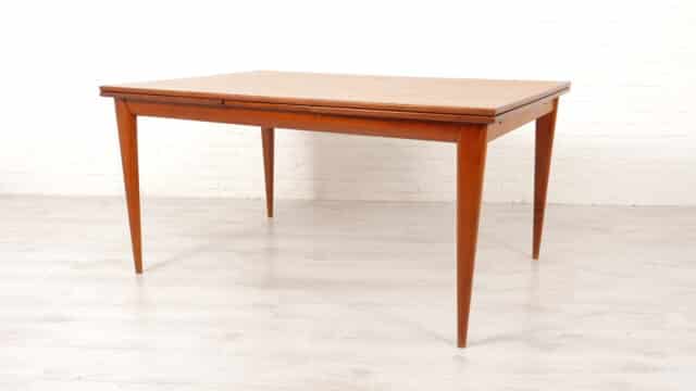 Table à manger vintage Xl extensible en teck Niels Otto Moller