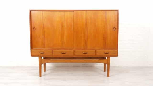 Vintage Highboard Teck Serviteur 160 Cm