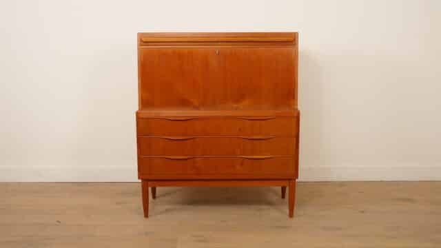 Secrétaire vintage Erling Torvits en teck, 104 cm