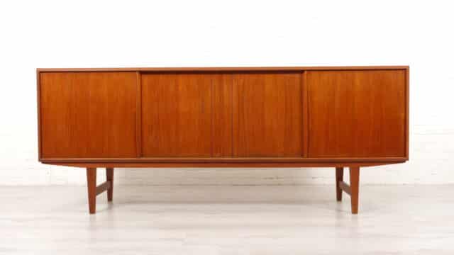 Buffet Vintage Portes Coulissantes Design Scandinave 196 Cm