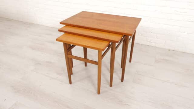 Vintage Mimiset Nesting Tables Teak