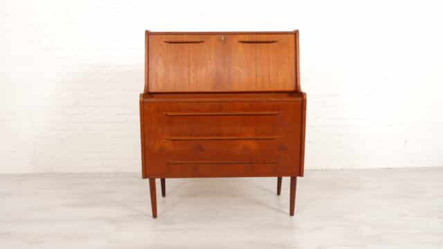 Secretaire Vintage Teck 90 Cm