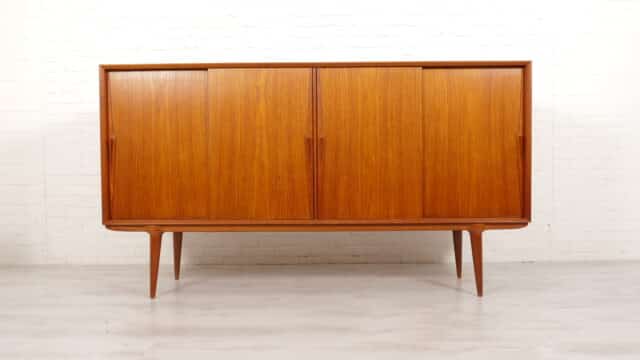 Vintage Danish Cabinet Highboard Gunni Omann 200 Cm
