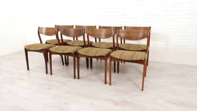 8 X Dining chairs Pe Jrgensen Rosewood