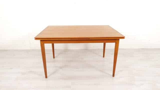 Vintage Dining Table Extendable Teak 130 Cm