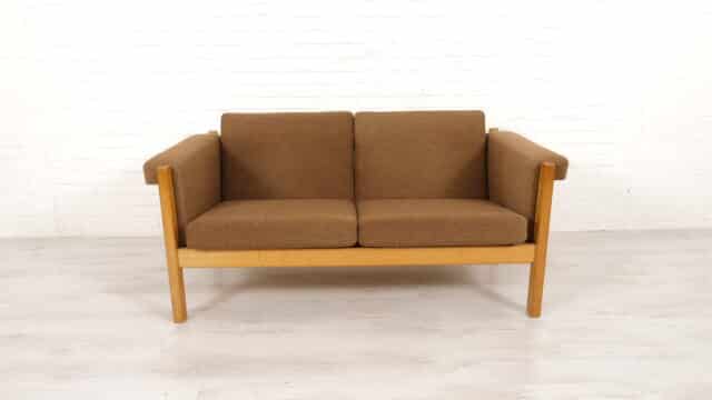 Vintage sofa set 2 Seater Hans Wegner Dark brown