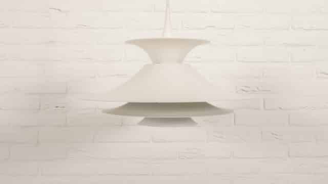Vintage pendant lamp Erik Balslev 8216 Radius 8217 White