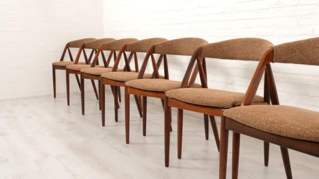 Set Of 8 Dining Chairs Kai Kristiansen Rosewood