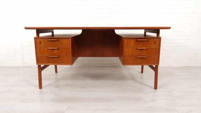 Vintage Desk Omann Jun Danish Teak