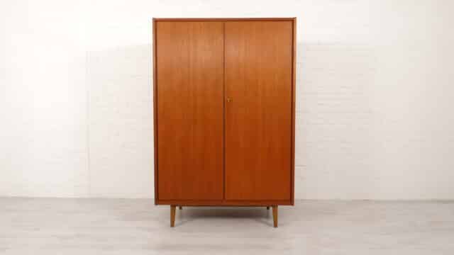 Vintage Wardrobe Teak Hanging Wardrobe